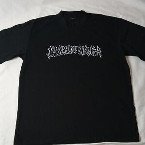 Balenciaga Black Graphic Tee